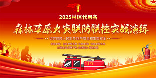 森林草原消防演练背景