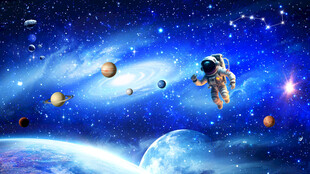 星空科幻太空宇航员