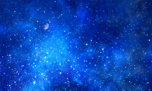 蓝色星空天花软膜