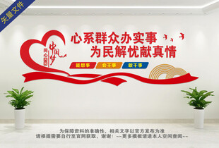 社区服务文化墙