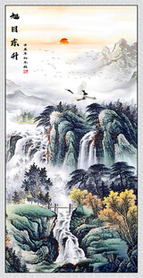 旭日东升玄关画