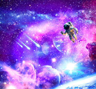 紫色星空
