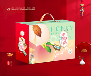 水蜜桃包装 桃子礼盒