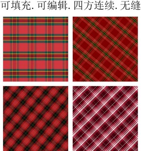 红色格子 红色格纹 苏格兰格子