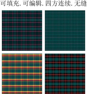 蓝色格纹 绿色格子面料