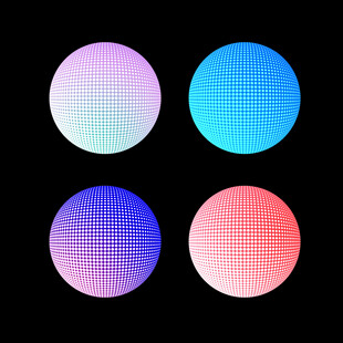 五彩色圆点组阵球
