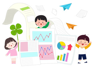 儿童智能教育数据分析四叶草账单