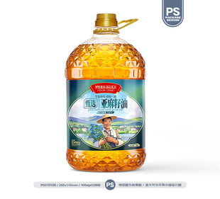 亚麻籽油包装 胡麻油标签