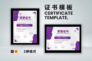 专业证书文凭模板荣誉证书