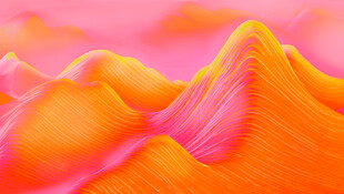 梦幻多彩山峦纹理景观