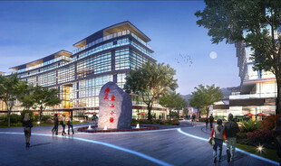 商业夜景效果图