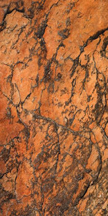 纹理独特的红褐色岩石