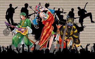 KTV音乐烧烤背景墙