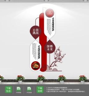 中华美食宣传文化墙