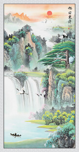 玄关画旭日东升