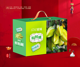 杨桃包装 五敛子礼盒