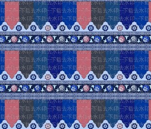 民族风几何图案装饰布料