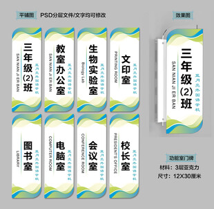 教室门牌