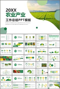 绿色农业产业总结计划ppt模板