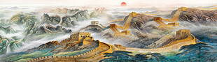 巨幅长城国画