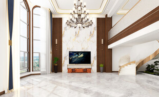 豪华大气的现代客厅空间