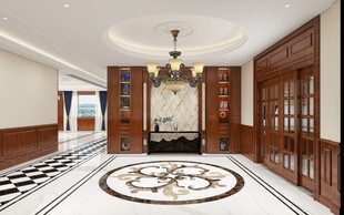 豪华大气的室内大厅空间
