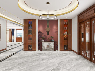 豪华大气的室内门厅设计