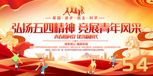 五四精神展板