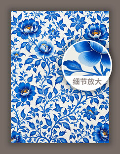 传统古典中式素雅花纹图案