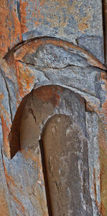 红褐色岩石纹理