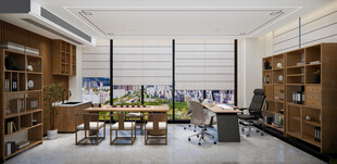 现代简约风格书房空间