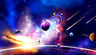 宇宙星空流星