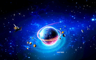 梦幻宇宙中的星球与飞船