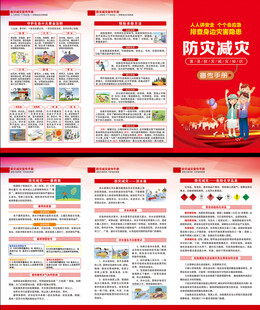 2025年防灾减灾日三折页