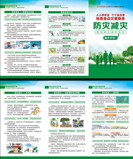 2025年防灾减灾日三折页