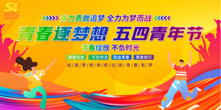 五四青年节宣传展板