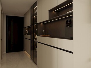 现代简约风格厨房走廊