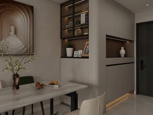 现代简约风餐厅室内一角