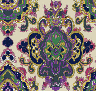 民族风腰果印花