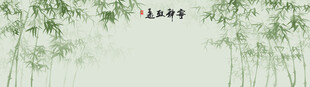 新中式水墨国画竹子背景墙