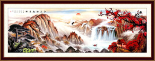 国画瀑布