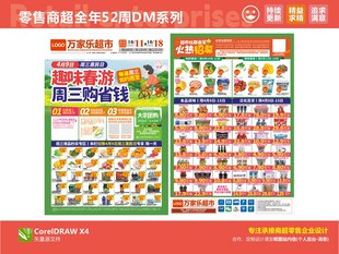 超市海报 踏青春游 春天