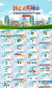 创建文明城市文明城创城ppt