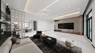 复式平层装饰设计效果图