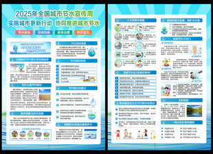 全国城市节约用水宣传周宣传单