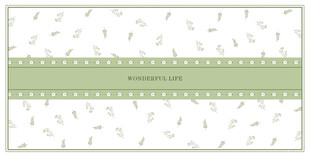 清新绿植条纹背景图案