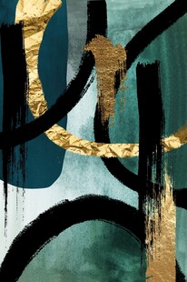 抽象艺术风几何图案画作