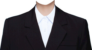 女士西装正装证件照衣服素材