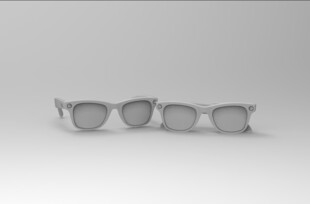 针孔眼镜3D模型