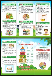 中国居民膳食指南三折页